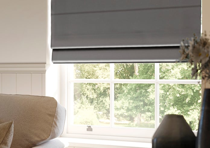 Norleigh, Charcoal - Twist&Fit Roman Blind - Image 5